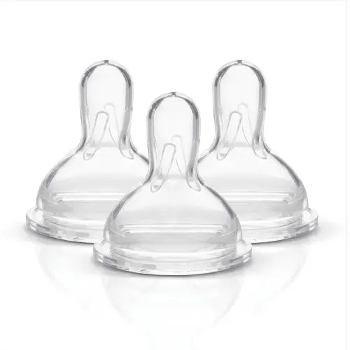 Medela Slow Flow Spare Nipples with Wide Base, Compatible with Medela Storage Bottles, Made Without BPA, 3 Count (Pack of 1)
