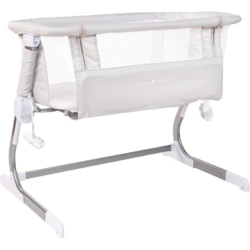 Baby Delight Beside Me Dreamer Bassinet | Bedside Sleeper | 7-Position Height Adjustment | Driftwood Grey