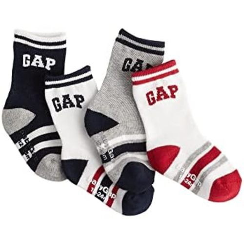 GAP Baby Boys' 4-Pack Crew Socks