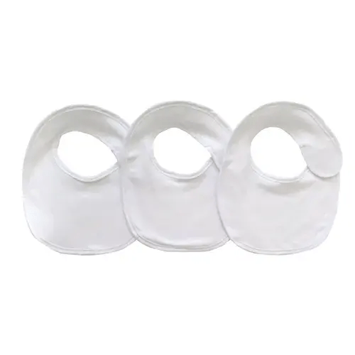 4Baby Newborn Jersey Soft Bib White 3 Pack | Baby Bunting AU