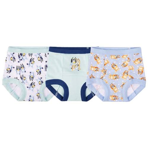 Toddler Boys Bluey 3-Pack Training Pants with Tracking Chart & Stickers