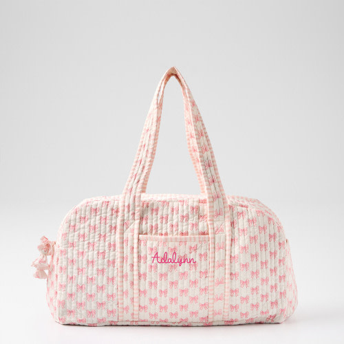 Block Print Quilted Overnighter