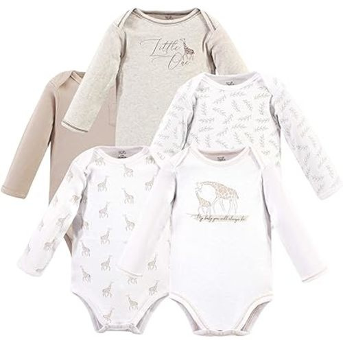 Touched by Nature baby-girls Organic Cotton Long-sleeve Bodysuits
