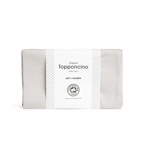 The Topponcino Company | Extra Cover Only | Insert Sold Separately | Fits All Topponcinos from The Topponcino Company | 100% Natural Cotton | Machine Washable (Grey)