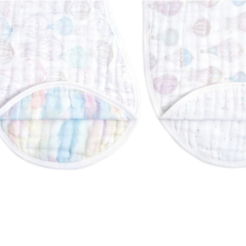 Above The Clouds Organic Burpy Bibs 2pk | aden + anais