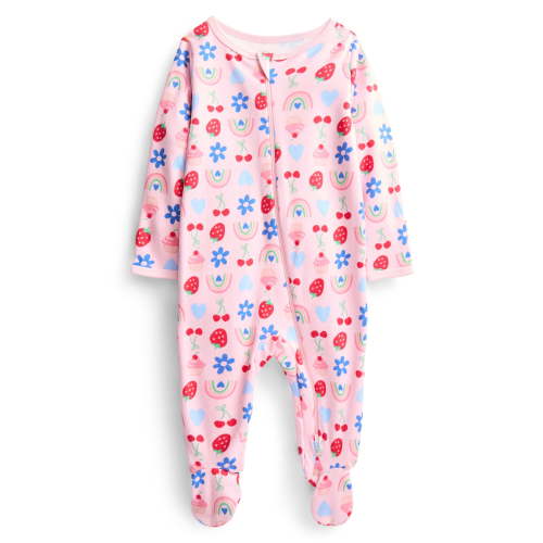 Wonder Nation Organic Cotton Baby Unisex Zip Front Footed Sleep N Play Pajamas, Sizes Preemie-6/9 Months