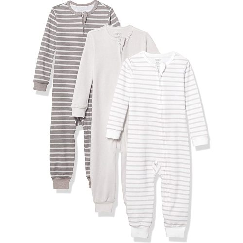Hanes Ultimate Baby Zippin 3 Pack Sleep and Play Suits