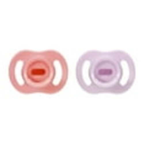 Tommee Tippee Ultra-light Stayput Pacifier, 0-6 Months, One-Piece Silicone Design, 2 Pack