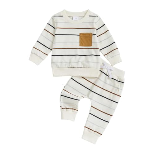 CIYCUIT Toddler Baby Boy Clothes Long Sleeve Sweatshirt Pants Set Fall Winter Outfits
