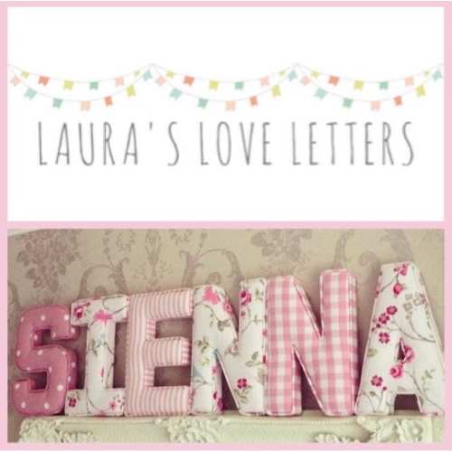 Fabric letters for baby nursery, personalised new baby gift, nursery wall decor