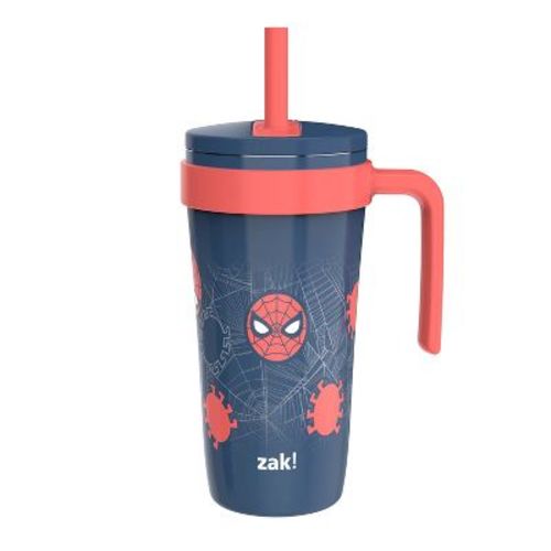 Zak Designs 18oz Spider and Friends Stainless Steel Vacuum Fairway Straw Tumbler