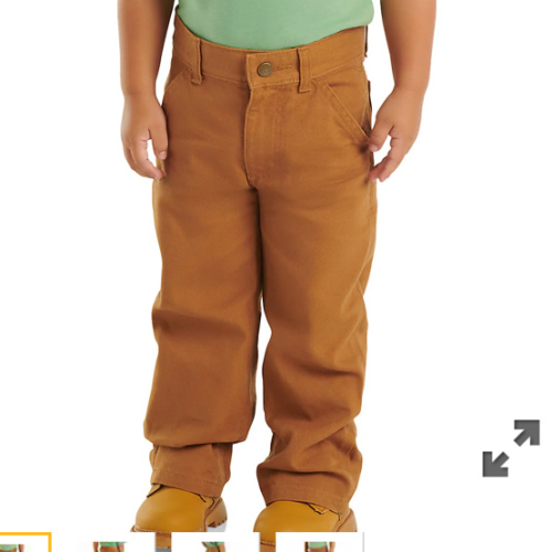 Boys' Canvas Dungaree (Infant/Toddler) | 4T | Carhartt