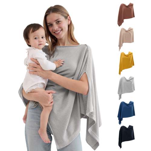 Momcozy Nursing Cover - Soft, Breathable, Privacy Poncho