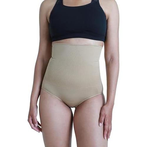 Ingrid & Isabel Basics - Postpartum Compression Underwear - Seamless High Waisted Underwear - Over the Belly Fit