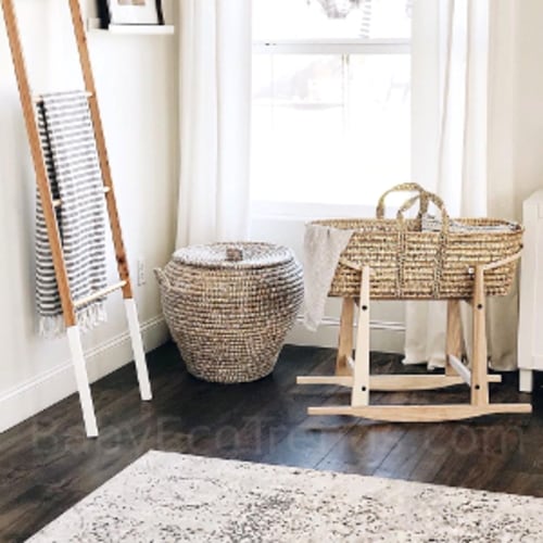Addy & Sage Natural Rocking Bassinet Stand