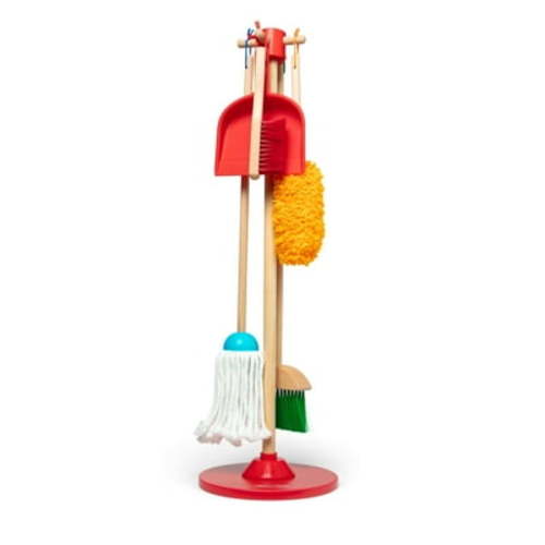 Melissa & Doug Kids Pretend Playset: 6-Piece Toy Cleaning Set - FSC Certified