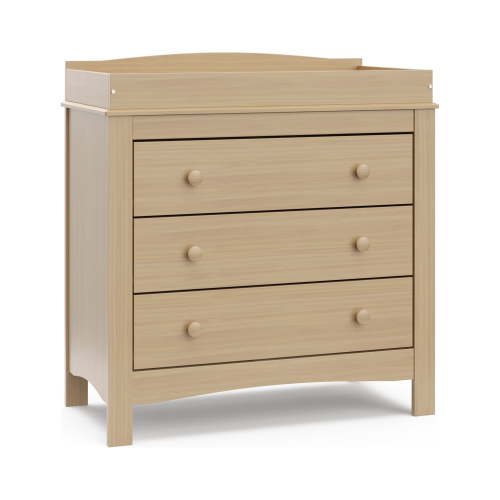 Graco Noah 3 Drawer Infant Diaper Changing Table Dresser, Driftwood