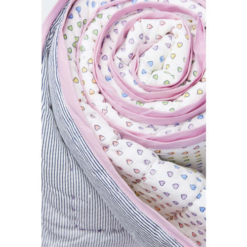 Disco Hearts Baby Quilt