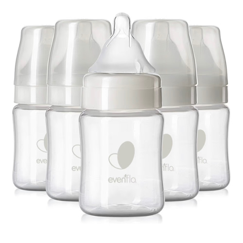 Evenflo Feeding Premium Proflo Venting Balance Plus Wide Neck Baby, Newborn and Infant Bottles - Developed by Pediatric Feeding Specialists - 5 Ounce (Pack of 6)