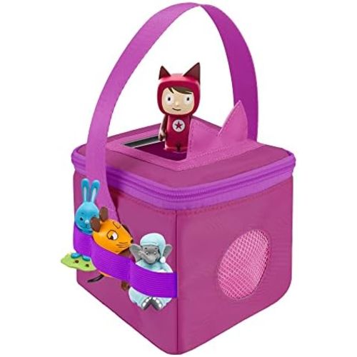 Carrying Case for Toniebox and Tonies Figures, with Cover for Tonies Ears, Transport and Storage Bag for Toniebox and Accessories, Purple