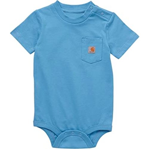 Carhartt baby-girls Short-sleeve Bodysuit Pocket T-shirt Onesie