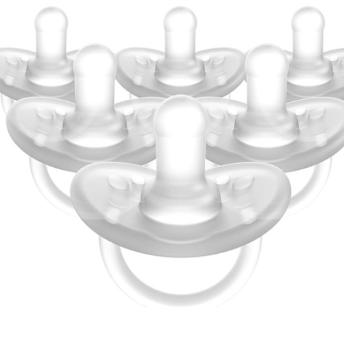 Evenflo Feeding Balance Plus Stage 1 Cylindrical Baby, Newborn and Infant Pacifier - Developed with Pediatric Feeding Specialists - 0 to 6 Months (Pack of 6)