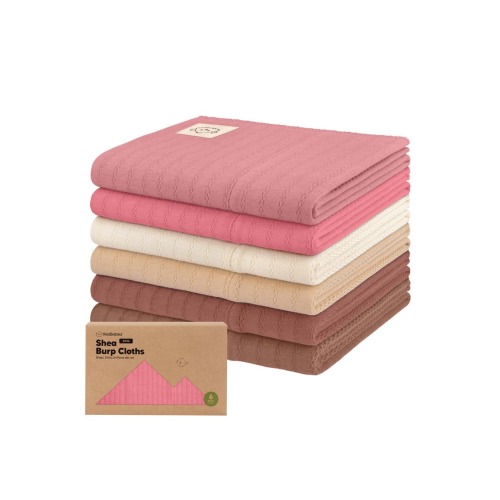 6-Pack Shea (Stria) Burp Cloths, One Size