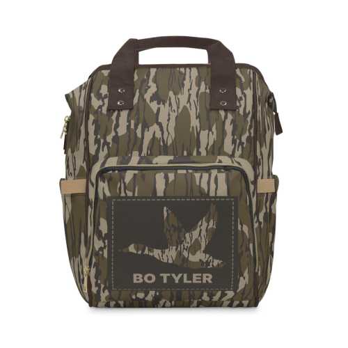 Camo Diaper Backpack, Hunting Baby Bag, Personalized Duck Hunter Gift, Treebark Camouflage Baby Shower Present, Outdoor Dad Mom Gift, Name