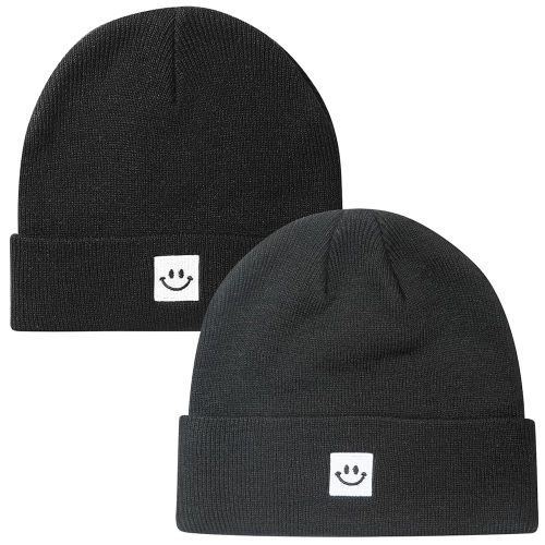 2Pack Baby Beanie Knit Toddler Hat for Girls Boys 0-8 Years