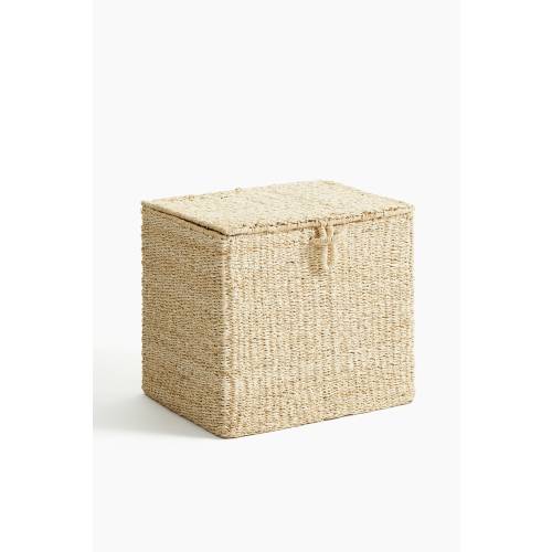 SEAGRASS STORAGE BASKET WITH LID