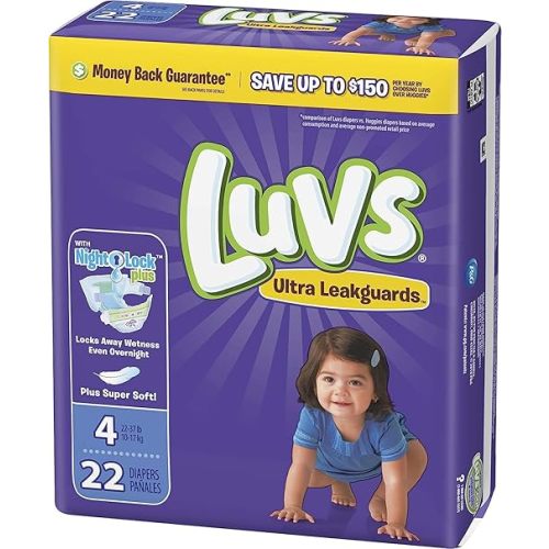 Luvs diapers Size 4, 22 Count