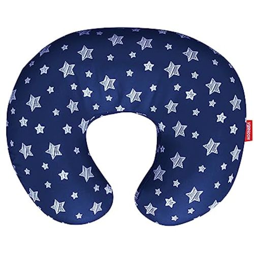 Nursing Pillow Cover, Snug Fits Boppy Nursing Pillows, Navy, Star Print