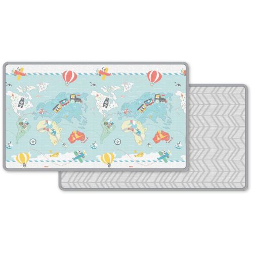 Multi Doubleplay Reversible Playmat - Little Travelers | skiphop.com