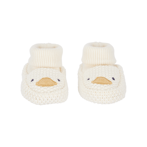Baby Duck Crochet Booties - Yellow