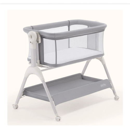 HARPPA Cuddly Sway | 3-in-1 Rocking Baby Bassinet & Bedside Sleeper for Newborns with Mattress for Reflux | Attaches to Bed, Adjustable Heights, Non-Toxic & CPSC Certified | Sturdy Frame, Portable Wheels, Tool-Free Setup, Gentle Rocking | Perfect for Newb
