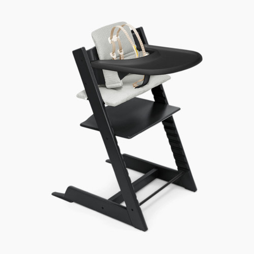 Stokke Tripp Trapp High Chair Complete - Black/Nordic Grey/Black Tray