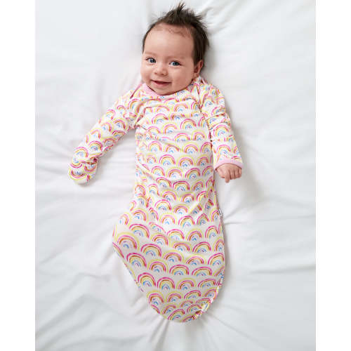 Pastel Rainbows Infant Gown - Little Sleepies