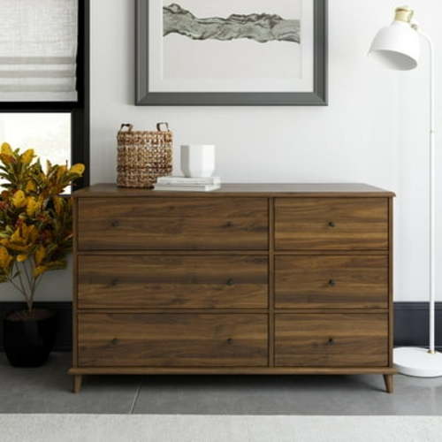 Free Shipping! Ameriwood Home Farnsworth 6-Drawer Dresser, Walnut