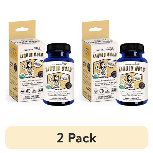 (2 pack) Legendairy Milk Liquid Gold, Lactation Supplement for Increased Milk Production, 60 Count