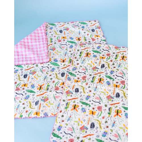 Colorful Bug Muslin Blanket I Poppy Kids Co