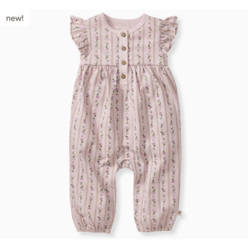 Farmhouse Floral Organic Baby Girl Jumpsuit – Burt's Bees Baby