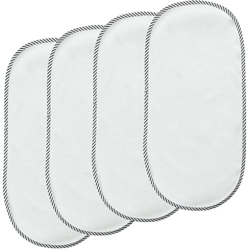 PandaEar 4 Pack Waterproof Changing Pad Liners, Baby Diaper Changing Underpads Liner Soft Changing Table Cover -23.6" x 11.8"