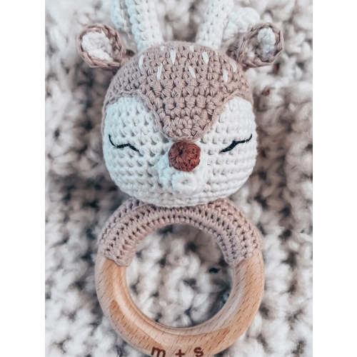 Deer Crochet Rattle