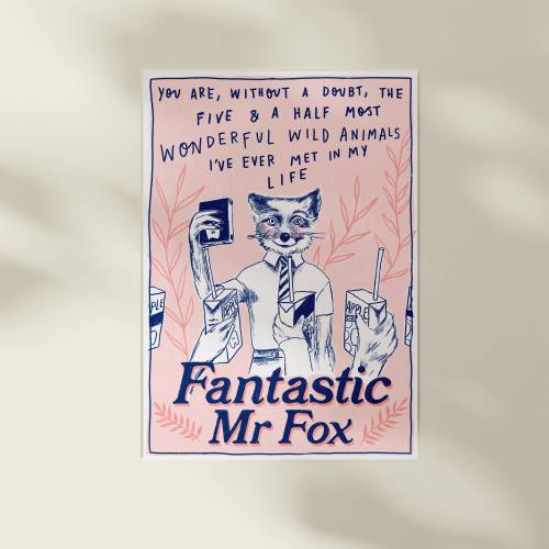 Fantastic Mr Fox A4 Art Print