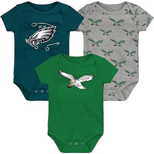 Outerstuff Newborn & Infant NFL Team Starter 3-Pack Bodysuit Set