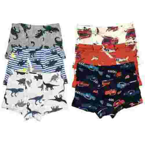 B&Q Cozy Cotton Boxer Briefs for Little Boys - 6-Pack Assortment - Sizes 4T to 8T