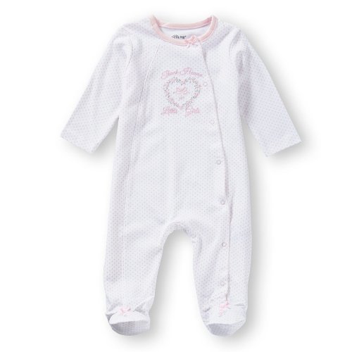 Little Me Baby Girls Preemie-9 Months Thank Heaven for Girls Footie Coverall