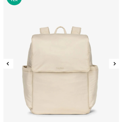 Diaper Backpack with Laptop Sleeve - OATMEAL