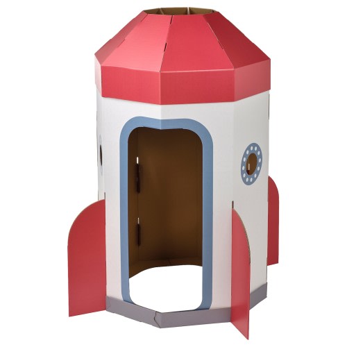 AFTONSPARV Children's tent - rocket white/red