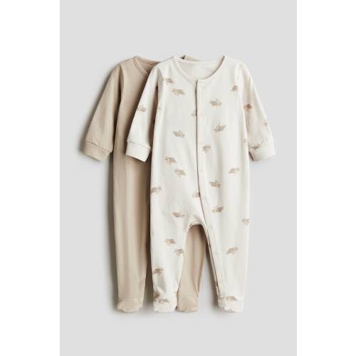 2-PACK COTTON PAJAMA JUMPSUITS